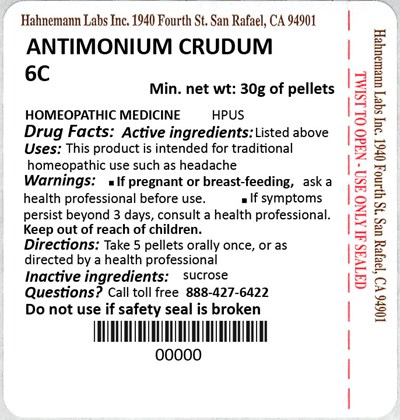 Antimonium Crudum 6c 30g (Antimonium Crudum 6c 30g)